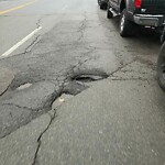 Pothole at 544 540 Brookline Ave, Boston