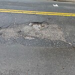 Pothole at Boston University, 101–199 Essex St, Boston 02446
