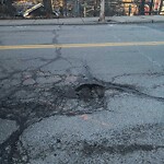 Pothole at 232 Aspinwall Ave