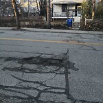 Pothole at 155 Aspinwall Ave