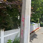 Graffiti at 25 Stanton Rd
