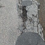 Pothole at 124 Heath St, Chestnut Hill