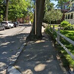 Sidewalk Obstruction at 64 Harvard Ave