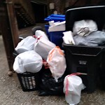 Trash/Recycling at 1406 Beacon St