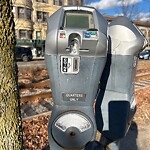 Broken Parking Meter at 1382–1392 Beacon St