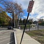 Damaged Sign at 42.33 N 71.13 W