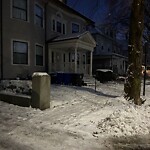 Unshoveled/Icy Sidewalk at 16 Winslow Rd