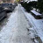 Unshoveled/Icy Sidewalk at 289 Harvard St