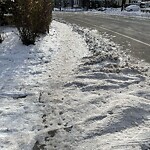 Unshoveled/Icy Sidewalk at 170 Cypress St