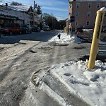 Unshoveled/Icy Sidewalk at 21 Sheafe St, Chestnut Hill