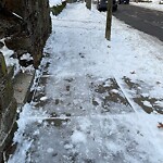 Unshoveled/Icy Sidewalk at 19 Oakland Rd