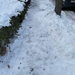 Unshoveled/Icy Sidewalk at 15 Oakland Rd