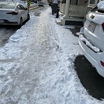 Unshoveled/Icy Sidewalk at 257 Walnut St