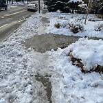 Unshoveled/Icy Sidewalk at 279 Walnut St