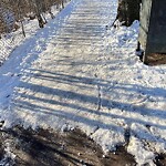 Unshoveled/Icy Sidewalk at 6 Station St