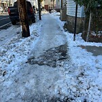 Unshoveled/Icy Sidewalk at 215 Cypress St