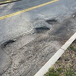 Pothole at 10 Circuit Rd, Chestnut Hill