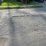 Pothole at 25 Valley Rd, Chestnut Hill