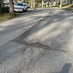 Pothole at 1–99 Denny Rd, Chestnut Hill