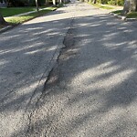 Pothole at 19 Denny Rd, Chestnut Hill