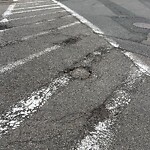 Pothole at 228–244 Reservoir Rd, Chestnut Hill