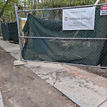 Sidewalk Obstruction at 73 Naples Rd