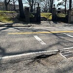 Pothole at 301 Goddard Ave, Chestnut Hill