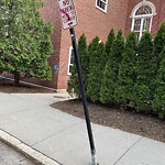 Damaged Sign at 42 Lowell Rd