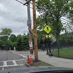Damaged Sign at Chestnut Hill Ave @ Ackers Ave