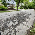 Pothole at 45 Devon Rd, Chestnut Hill
