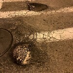 Pothole at 1–9 Longwood Ave