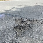 Pothole at 2–98 Holly Ln, Chestnut Hill