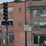 Damaged Sign at 383 Chestnut Hill Ave, Boston