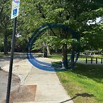 Sidewalk Obstruction at Brookline Reservoir Park, Route 9 And Lee St. And Warren St, Brookline 02445
