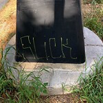 Graffiti at 1486 Beacon St