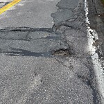 Pothole at 324 Heath St, Chestnut Hill