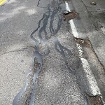 Pothole at 252–308 Heath St, Chestnut Hill