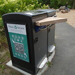 Trash/Recycling at Corey Hill Park, Summit Ave, Brookline 02445