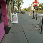 Sidewalk Obstruction at Coolidge Corner