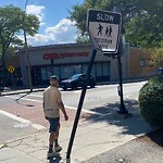Damaged Sign at 397 Washington St