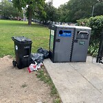 Trash/Recycling at 599 Brookline Ave