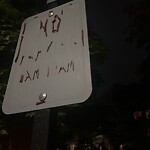 Damaged Sign at 25 Abbottsford Rd