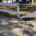 Sidewalk Obstruction at 46 Woodcliff Rd, Chestnut Hill