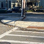 Damaged Sign at 100 Columbia St