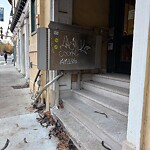 Graffiti at 697 Washington St