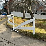 Sidewalk Obstruction at 101–143 Intervale Rd, Chestnut Hill