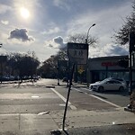 Damaged Sign at 399 Washington St