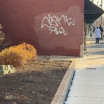 Graffiti at 199 Harvard St