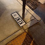 Damaged Sign at 1 Harvard St