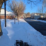 Unshoveled/Icy Sidewalk at 26 Holly Ln, Chestnut Hill